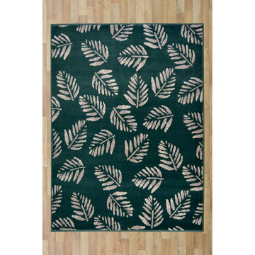Maestro Leaf Stamp Green Rug-Melrose-Rug Love - The Most Loved Rug Store
